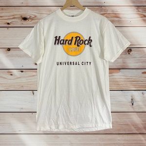 Vintage Hard Rock Cafe Retro White Universal City t-shirt Size Medium